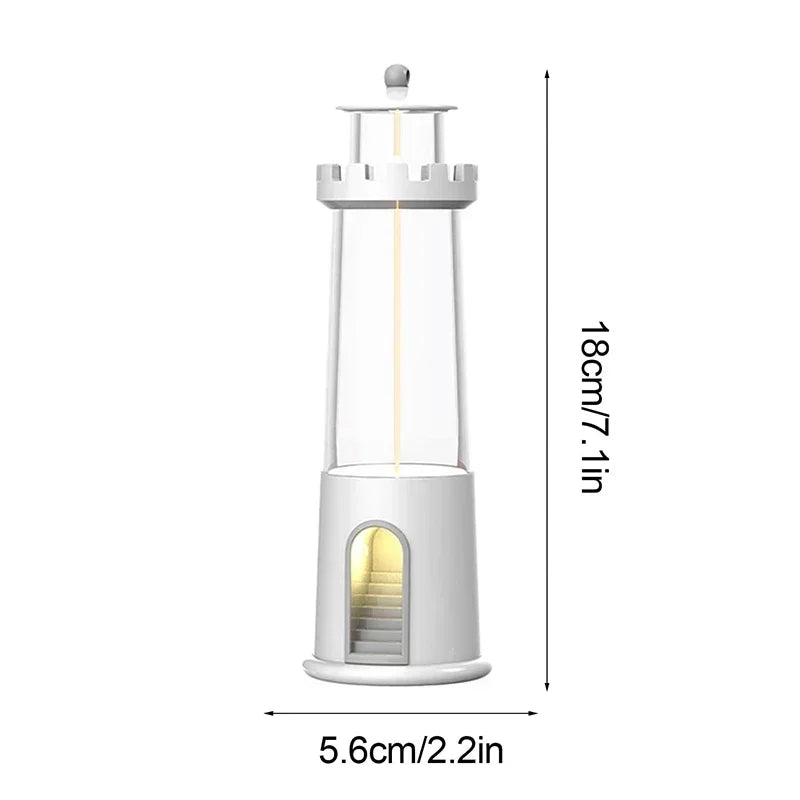 Lighthaus – Mondprojektor Lampe im Leuchtturm-Design