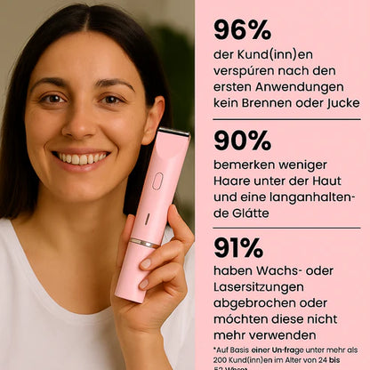 Elektrischer 2-in-1-Rasierer mit Turbo-Modus