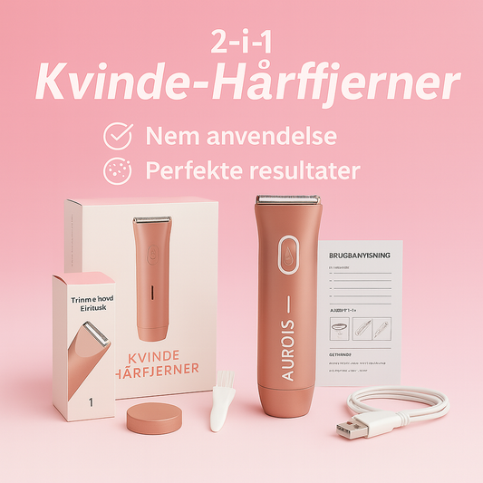 2-i-1 Elektrisk Barbermaskine til Kvinder – med Turbo-tilstand